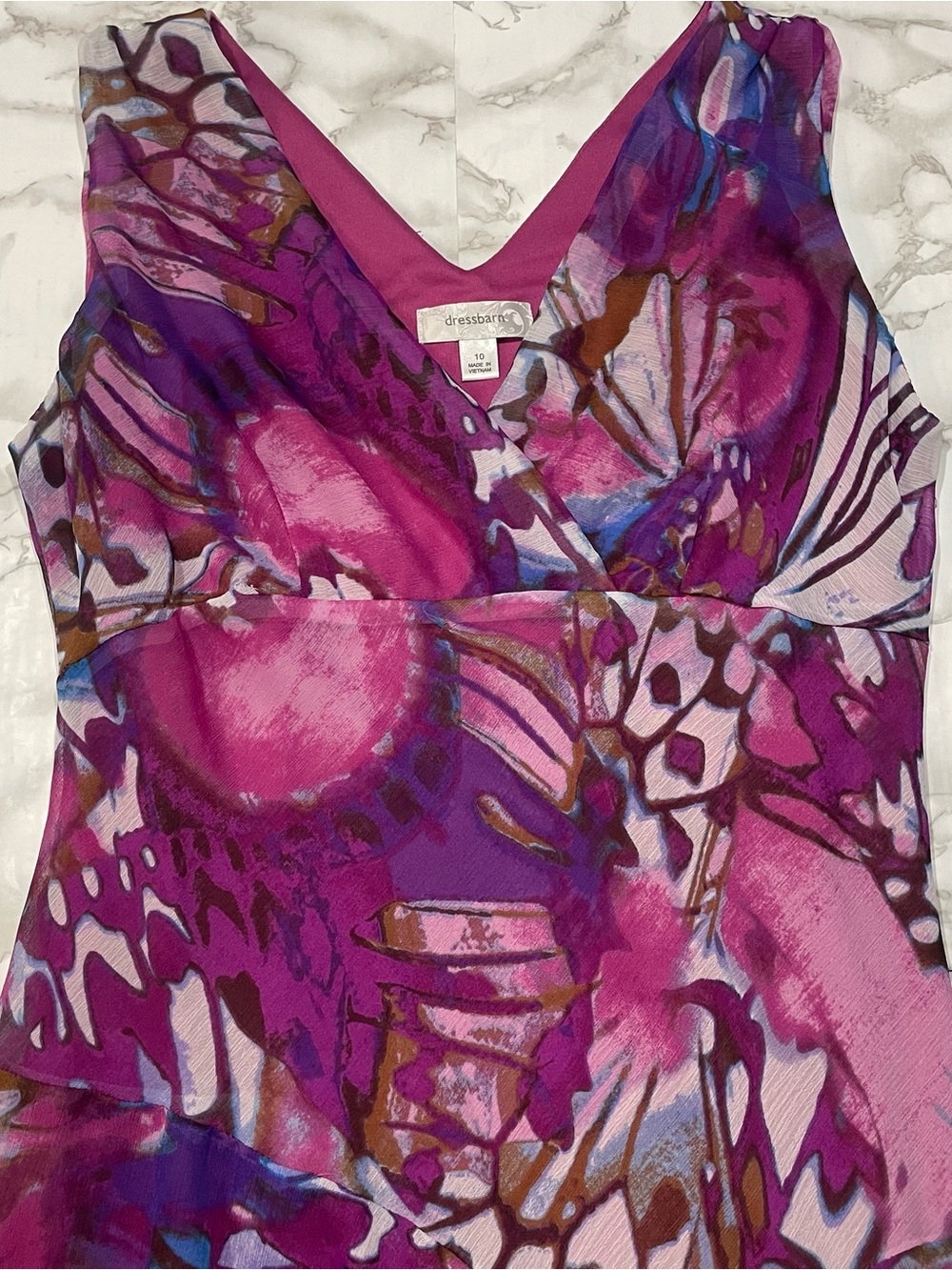Dress Barn Butterfly Print Shift Dress